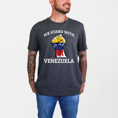 We Stand with Venezuela Shirt - Venezuela Support T-Shirt - Venezuela Libre - Maduro Captured Shirt - Unisex T-Shirts