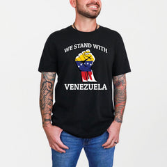 We Stand with Venezuela Shirt - Venezuela Support T-Shirt - Venezuela Libre - Maduro Captured Shirt - Unisex T-Shirts