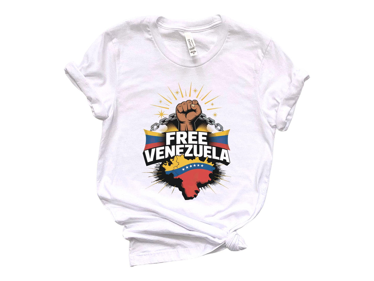 Free Venezuela Shirt - We Stand with Venezuela Shirt - Hands off Venezuela - Venezuela Libre - No More Maduro