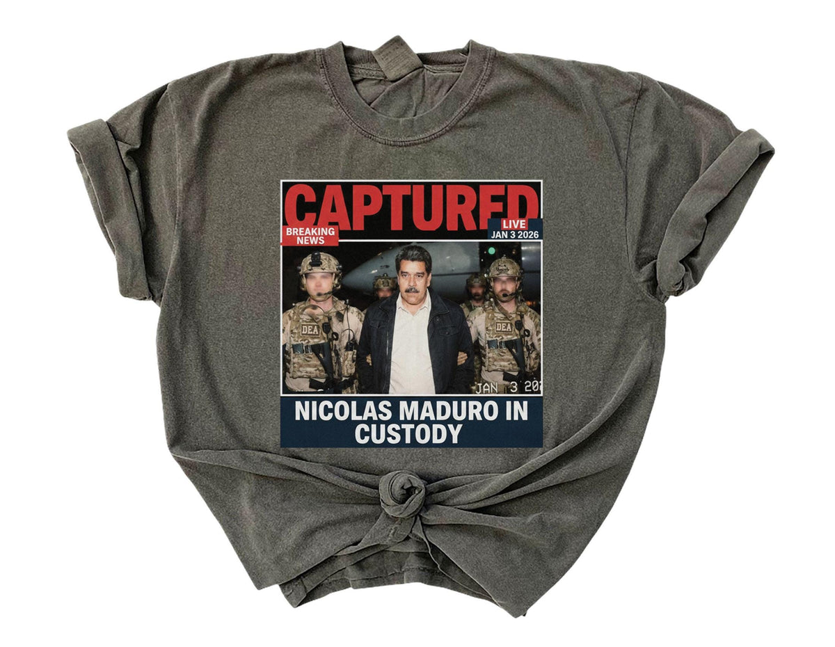 Comfort Colors® Maduro Captured Shirt - Maduro Capturado - Venezuela Libre - We Stand with Venezuela - No More Dictator