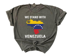 We Stand with Venezuela Shirt - Comfort Colors®  Venezuela Shirt - Maduro Fuera - Venezuela Libre - Unisex Shirt