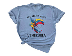 We Stand with Venezuela Shirt - Comfort Colors® Venezuela Support Shirt - Venezuela T-Shirt - Maduro Captured Tee