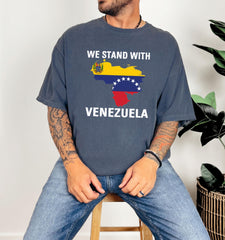 We Stand with Venezuela Shirt - Comfort Colors®  Venezuela Shirt - Maduro Fuera - Venezuela Libre - Unisex Shirt