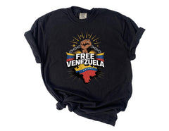 Comfort Colors® Free Venezuela Shirt - Venezuela Libre T-Shirt - We Stand with Venezuela Tee -