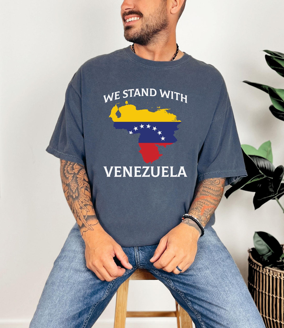 We Stand with Venezuela Shirt - Comfort Colors® Venezuela T-Shirt - Free Venezuela - Venezuela Libre Shirt - Unisex Tee