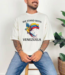We Stand with Venezuela Shirt - Comfort Colors® Venezuela Support Shirt - Venezuela T-Shirt - Maduro Captured Tee