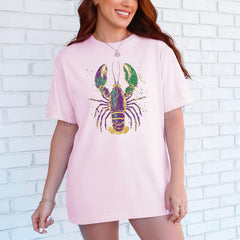 Mardi Gras Crawfish Comfort Colors® Shirt - Louisiana Tee - Mardi Gras Shirt - Festive Mardi Gras Shirt