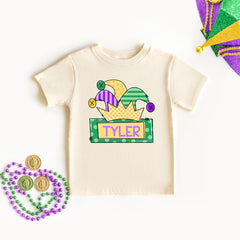 Mardi Gras Kids Shirts - Custom Jasper Hat Mardi Gras T-Shirt - Toddler Mardi Gras - Kids Fat Tuesday Tee