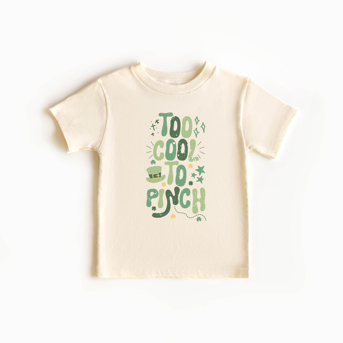 Too Cool to Pinch Toddler Shirt - St Patrick's Day Kids Tee - Irish Kids Gift - Shamrock Sequins Baby Bodysuit - Funny Lucky Dude Outfit