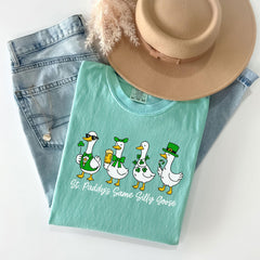 Comfort Colors® - St. Patrick's Day T-Shirt - St Paddys Same Silly Goose - Funny St Patrick’s Tee - Silly Irish Goose Shirt - Green Holiday