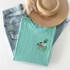 Comfort Colors® - Cuff Em Nurse T-Shirt - Funny St Patrick Day Goose Tee - RN Shamrock Gift - Student Nurse - RN Nurse - ER Nurse