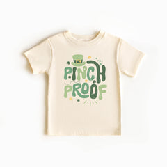 Pinch Proof Toddler Shirt - St Patrick's Day Kids Tee - Irish Kids Gift - Shamrock Sequins Baby Bodysuit - Funny Lucky Dude Outfit