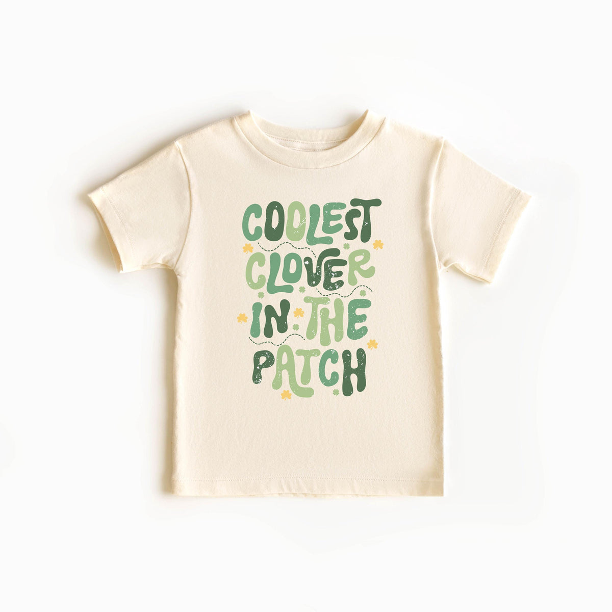 Coolest Clover in the Patch Toddler Shirt - St Patrick's Day Kids Tee - Irish Kids Gift - Shamrock Sequins Baby Bodysuit - Funny Lucky Dude