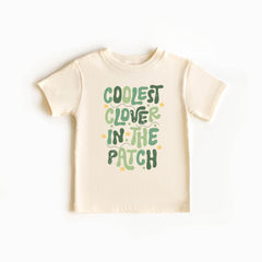 Coolest Clover in the Patch Toddler Shirt - St Patrick's Day Kids Tee - Irish Kids Gift - Shamrock Sequins Baby Bodysuit - Funny Lucky Dude