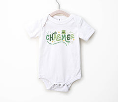 Charmer Toddler Shirt - St Patrick's Day Kids Tee - Irish Kids Gift - Shamrock Sequins Baby Bodysuit - Funny Lucky Dude Outfit