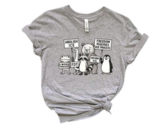 Freedom Requires Due Process - FDT - No Human Is Illegal Shirt - Political Protest - Human Rights Tee - Pro Immigration - Social Justice