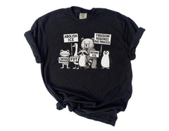 Comfort Colors® Freedom Requires Due Process - FDT - No Human Is Illegal Shirt - Political Protest - Human Rights Tee - Pro Immigration