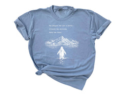 Comfort Colors® Nihilist Penguin T-Shirt - But Why Penguin Tee - Sad Penguin Mountains - Funny Meme Shirt - Documentary Penguin