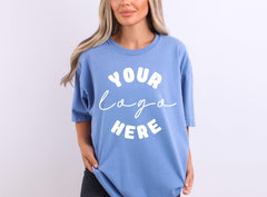 Comfort Colors® Custom Logo Design, Company Logo, Team Logo, Personalized Logo T Shirt, Your Text Here, Create Your Graphic Logo, Add Text