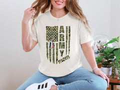 Army Mom Personalized T-Shirt - Proud Army Mom Tee - Custom Army Wife -  Military Mom Shirt - Military Family Gift - Soldier Dad