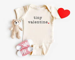 Tiny Valentine Kids Shirt - Valentines Baby Bodysuit - Toddler Valentine