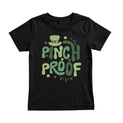Pinch Proof Toddler Shirt - St Patrick's Day Kids Tee - Irish Kids Gift - Shamrock Sequins Baby Bodysuit - Funny Lucky Dude Outfit