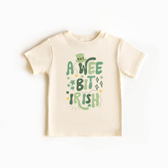 A Wee Bit Irish Toddler Shirt - St Patrick's Day Kids Tee - Irish Gift
