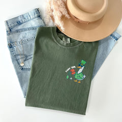 Comfort Colors® - Cuff Em Nurse T-Shirt - Funny St Patrick Day Goose Tee - RN Shamrock Gift - Student Nurse - RN Nurse - ER Nurse