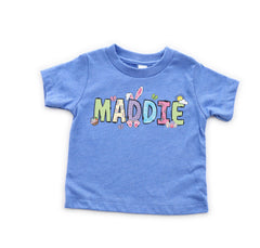Kids Custom Easter T-Shirt - Toddler Easter Tee - Personalized Egg Hunt Shirt