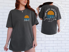 Comfort Colors® Salt & Light T-Shirt - Christian Clothing - Matthew 5:13 - Faith Tee - Religious Gift - Church Apparel - Retro Sun Wave