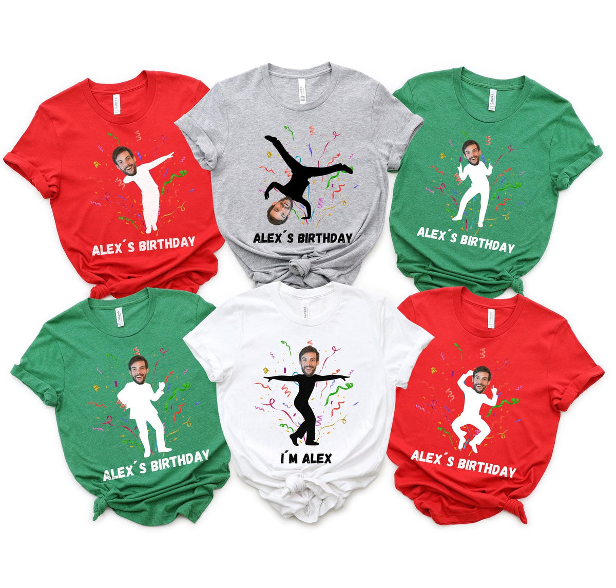 Funny Birthday Shirts - Birthday Picture Tees - Matching Birthday Crew T-Shirts