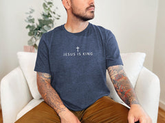 Jesus is King Shirt - Minimalist Christian Tee - Yeshua Shirt - Christian Gift - Church Apparel - Religious T-Shirt - Faith Shirt