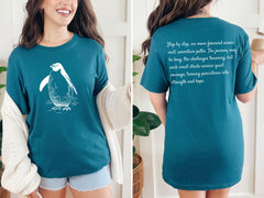 Nihilist Penguin T-Shirt - But Why Penguin Tee - Inspirational Penguin - Funny Meme Shirt - Documentary Penguin - Hiking Tee for Adventurer