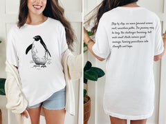 Nihilist Penguin T-Shirt - But Why Penguin Tee - Inspirational Penguin - Funny Meme Shirt - Documentary Penguin - Hiking Tee for Adventurer