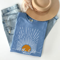 Comfort Colors® Be The Light Shirt - Matthew 5:14 Tee - Bible Verse - Christian Gift - Inspirational Tee - Faith Shirt - Sun Celestial