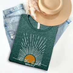Be The Light Shirt - Matthew 5:14 Tee - Bible Verse - Christian Gift - Inspirational Tee - Faith Shirt - Sun Celestial - Jesus Lover Gift