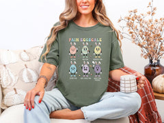 Comfort Colors® Pain Eggscale Shirt - Funny Nurse Easter T-Shirt