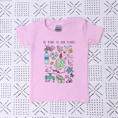 Kids Earth Day Shirt - Be Kind To Our Planet - Earth Day Toddler Tee