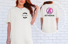 Comfort Colors® Personalized Pocket Back Logo Shirt for Companies, Teams, Parties, Schools, Custom Logo Shirt, Sports Teams, Restaurants