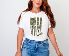 Comfort Colors® Army Mom Personalized T-Shirt - Proud Army Mom Tee - Custom Army Wife -  Military Mom Shirt - Military Family Gift