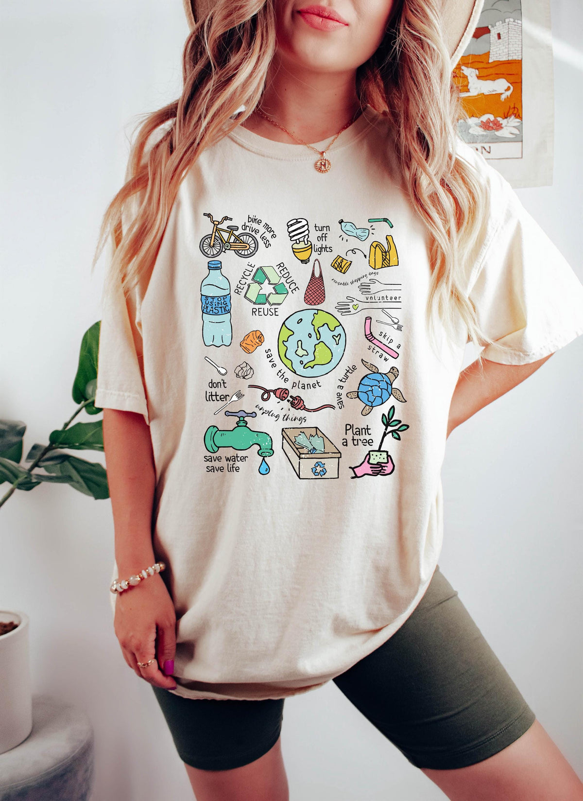 Comfort Colors® Earth Day Shirt - Eco Friendly T-Shirt - Save The Planet Tee - Reduce Reuse Recycle