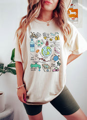 Comfort Colors® Earth Day Shirt - Eco Friendly T-Shirt - Save The Planet Tee - Reduce Reuse Recycle