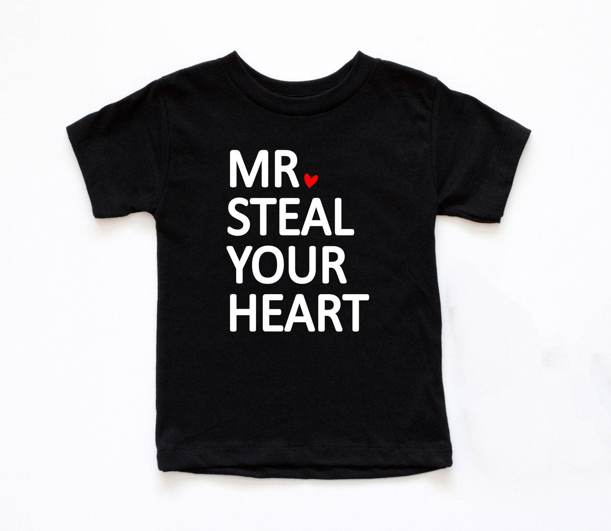 Mr. Steal Your Heart Shirt - Boys Valentine Shirt - Toddler Valentine