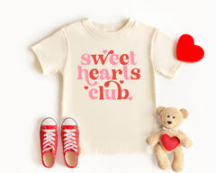 Sweet Hearts Club Kids Valentine Toddler Shirt - Gift for Girls