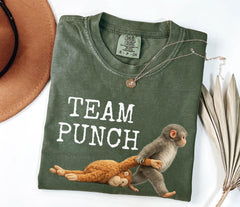 Team Punch Comfort Colors® Shirt - Viral Baby Monkey T-Shirt