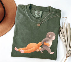 Punch Comfort Colors® Shirt - Viral Baby Punch Monkey T-Shirt - Team Punch Tee