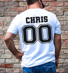 Custom Football Name Shirt, Football Custom Name, Personalized Football Gift, Couples Football Shirt, Football Team Shirt, Matching Football