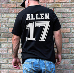Custom Football Name Shirt, Football Custom Name, Personalized Football Gift, Couples Football Shirt, Football Team Shirt, Matching Football