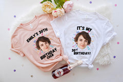 Custom Face Birthday Shirts - Funny Party Crew Tees - Matching Birthday Group T-Shirts