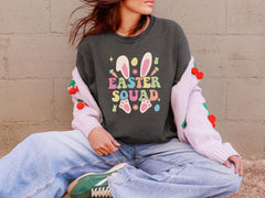 Comfort Colors® Easter Squad Shirt - Happy Easter Tee -  Easter Family Gift - Bunny Squad T-Shirt - Easter Matching Shirt - Funny Easter